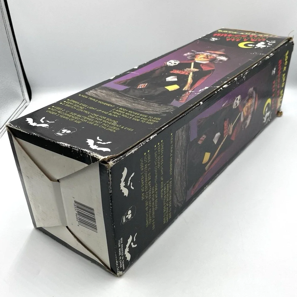 Vintage 1990s Rock And Roll Halloween Witch Animated Light Sound 20